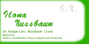 ilona nussbaum business card